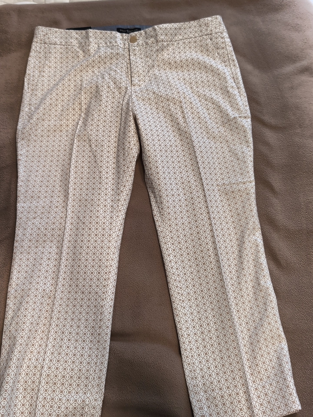 Women's Patterned Beige Banana Republic Dress Pants